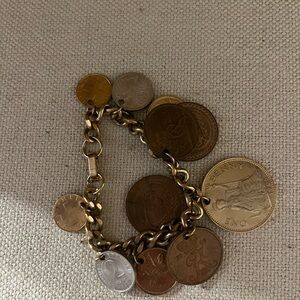 Vintage Foreign Coin Bracet